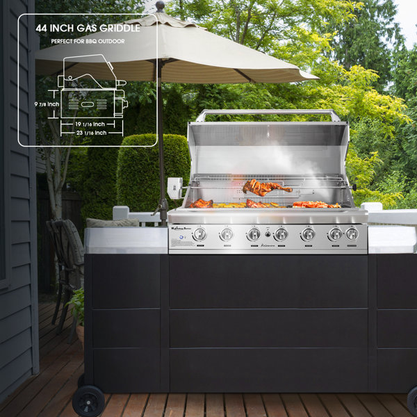 Kalamera 6 Burner Built In Gas Grill Wayfair